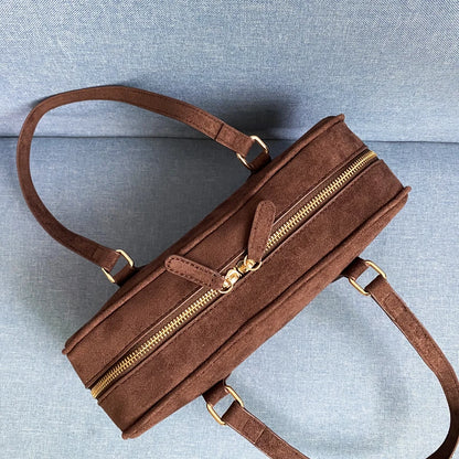 Exquisite Vintage Faux Suede Women's Handbag