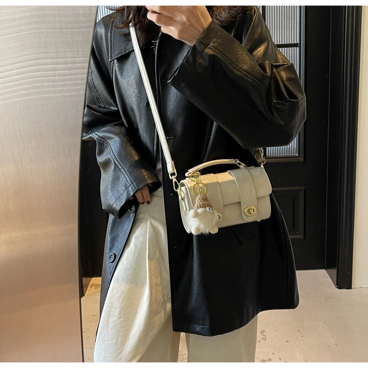 Elegant Women's Soft PU Boston Crossbody Bag