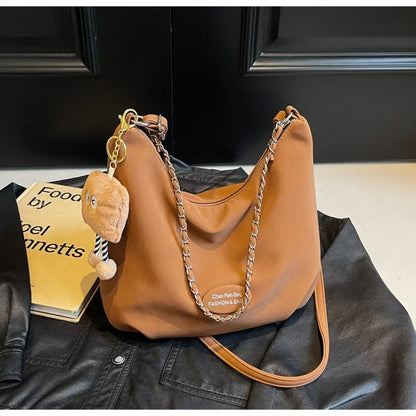 Elegant Retro Women's Shoulder Bag - Autumn Collection