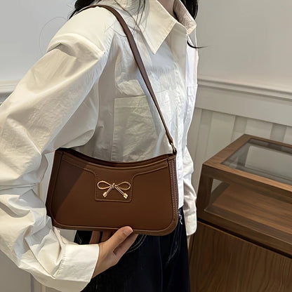 Exquisite Bowknot Shoulder Bag - Timeless Elegance