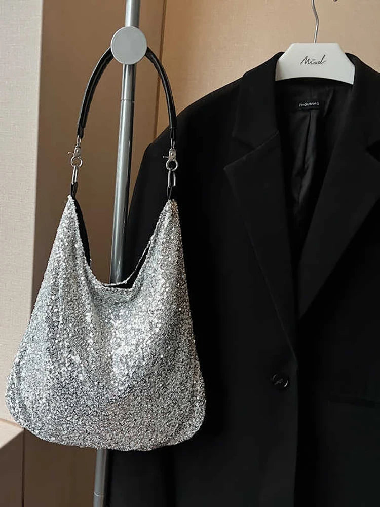 Exquisite Sequin Tote Bag for Women - Shimmering Elegance
