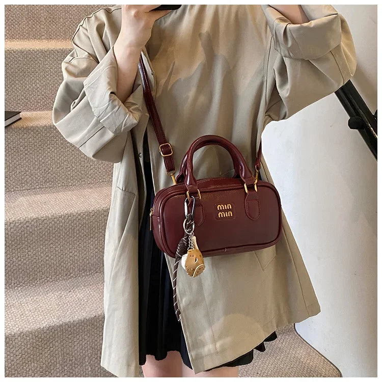Elegant Retro Women's Crossbody Bowling Bag