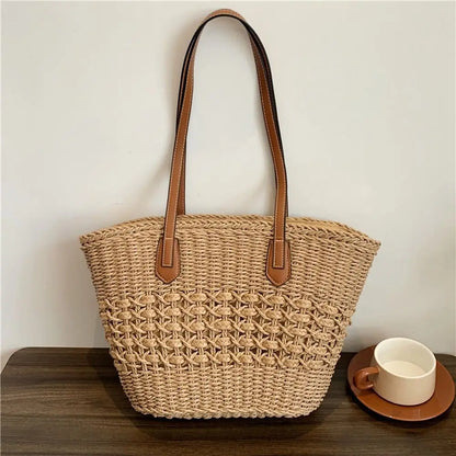 Exquisite Women's Woven Straw Tote Bag
