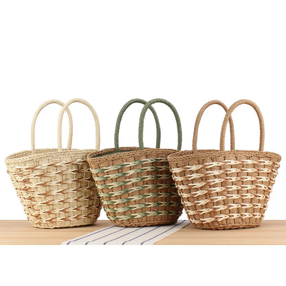 Elegant Handwoven Straw Tote Bag for Women