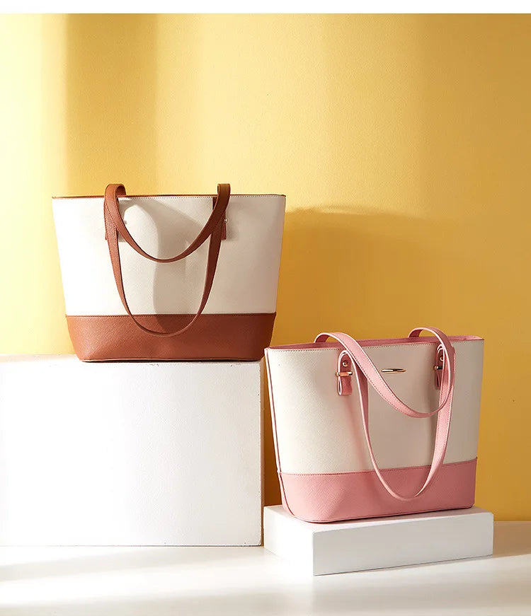 3 Luxurious Pieces (Tote, Bandolera, and Coin Purse) in PU