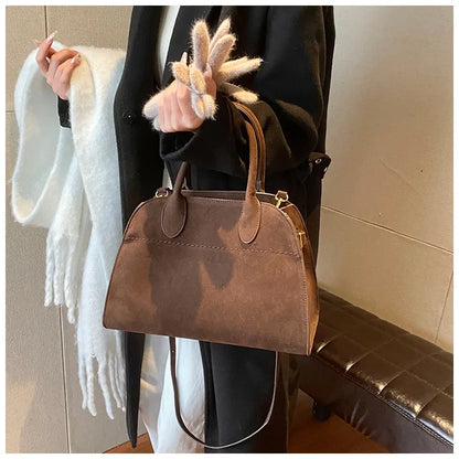 Exquisite Vintage Top-Handle Tote for Autumn Elegance