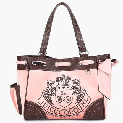 Exquisite Velvet Embroidery Tote Bag - Vintage Chic