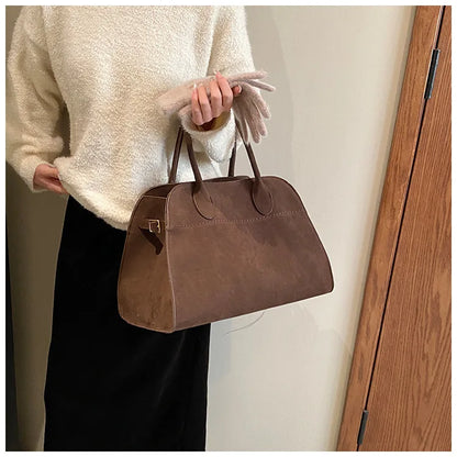 Exquisite Vintage Top-Handle Tote for Autumn Elegance