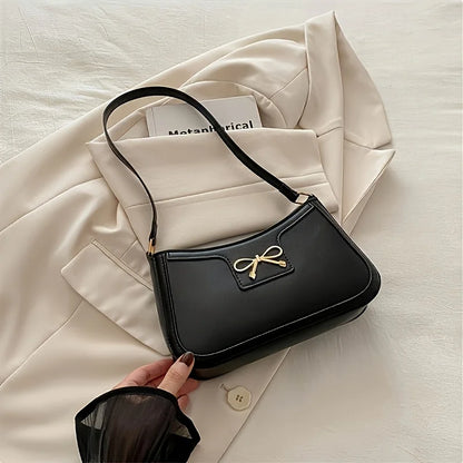 Exquisite Bowknot Shoulder Bag - Timeless Elegance