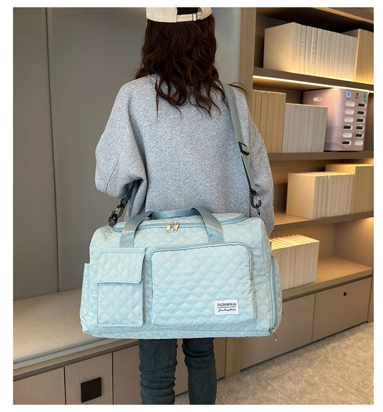 Elegant Oxford Quilted Women's Travel Handbag