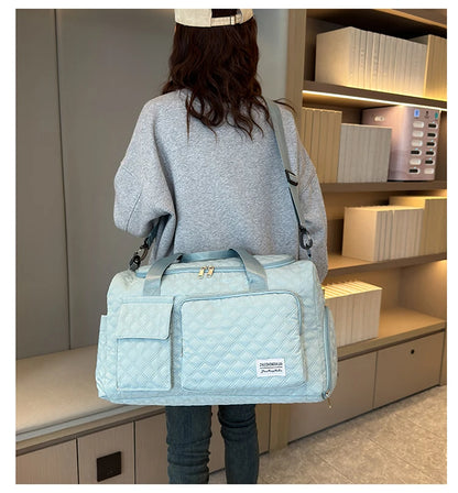 Elegant Oxford Quilted Women's Travel Handbag