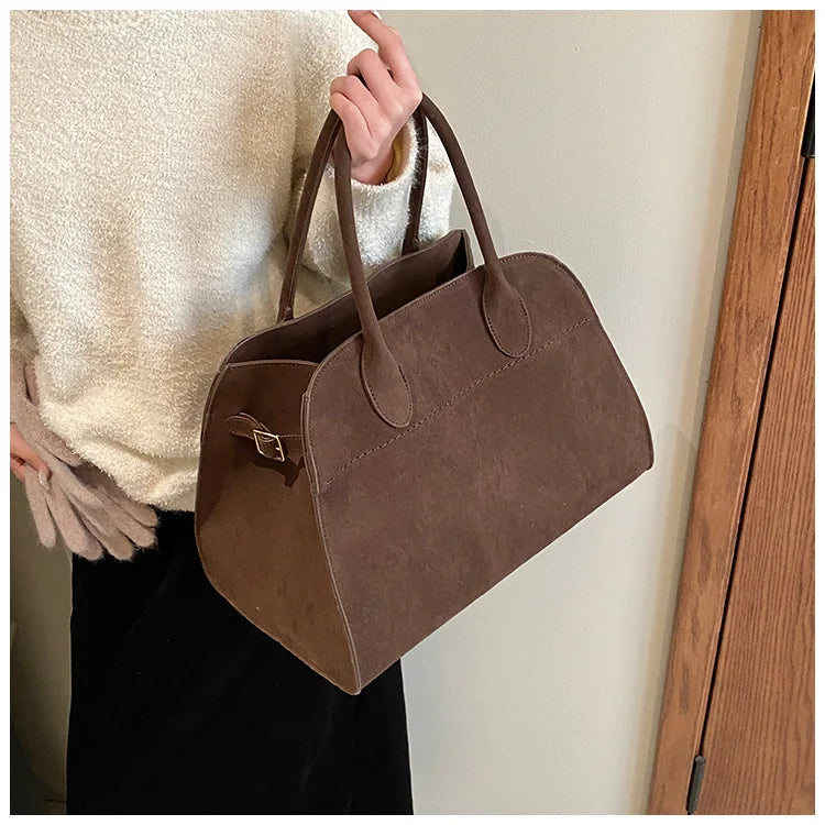 Exquisite Vintage Top-Handle Tote for Autumn Elegance