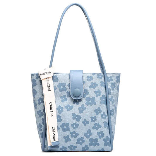 Elegant Embroidered Canvas Tote Bag for Women