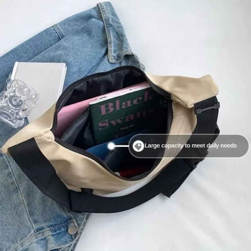 Elegant Nylon Crossbody Bag - High Capacity & Style