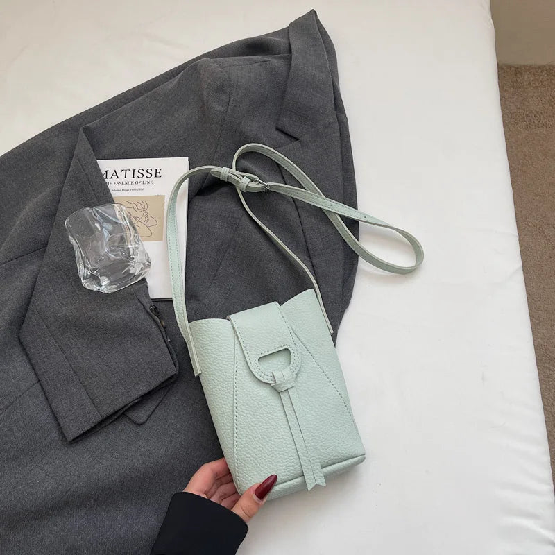 Elegant PU Leather Mini Crossbody Bag - 2025 Trend