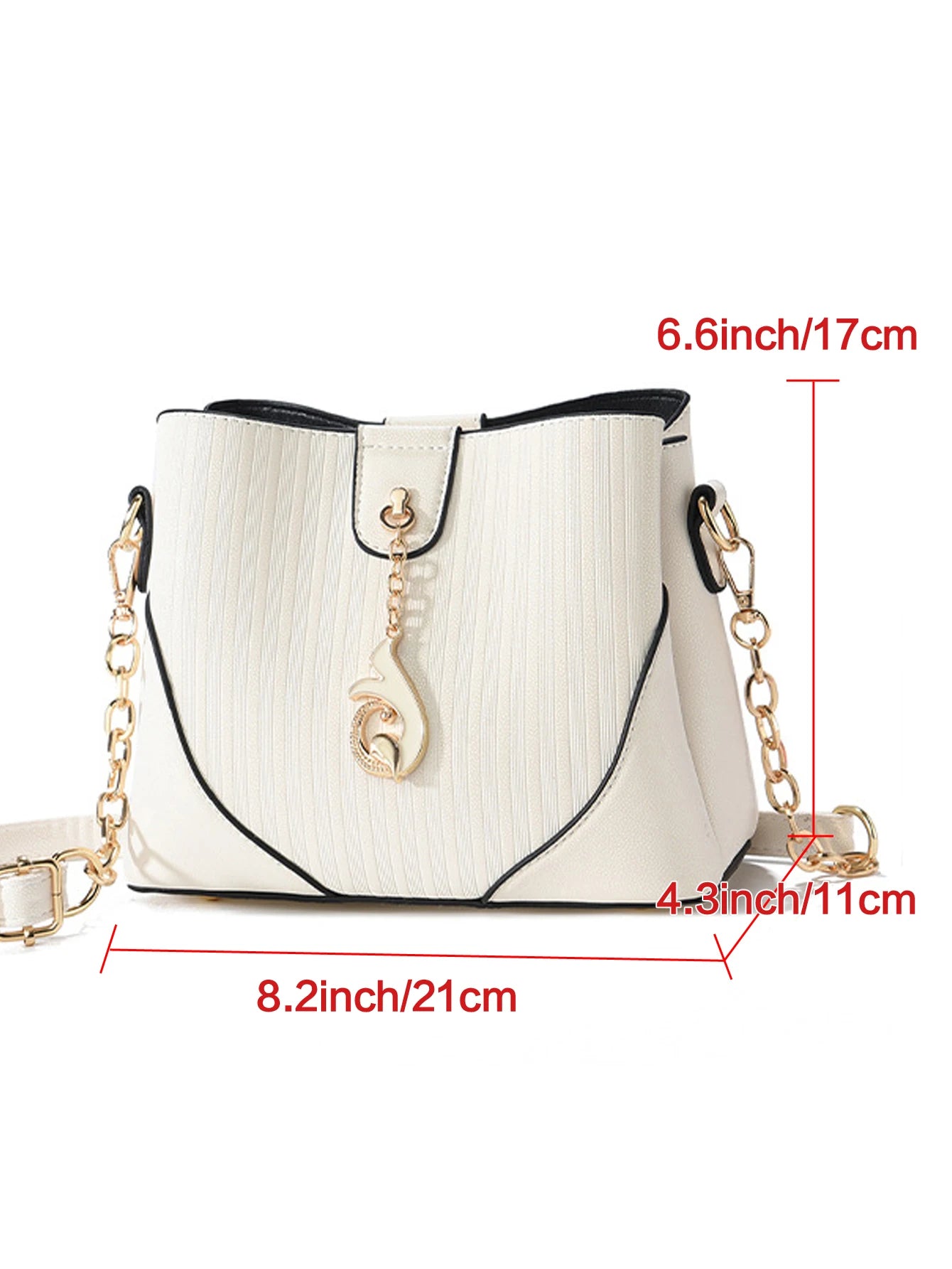 Exquisite Women's PU Leather Bucket Bag - Elegant Style