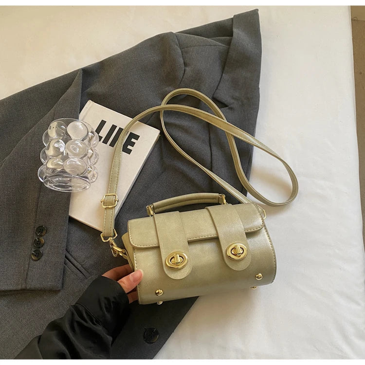 Elegant Women's Soft PU Boston Crossbody Bag