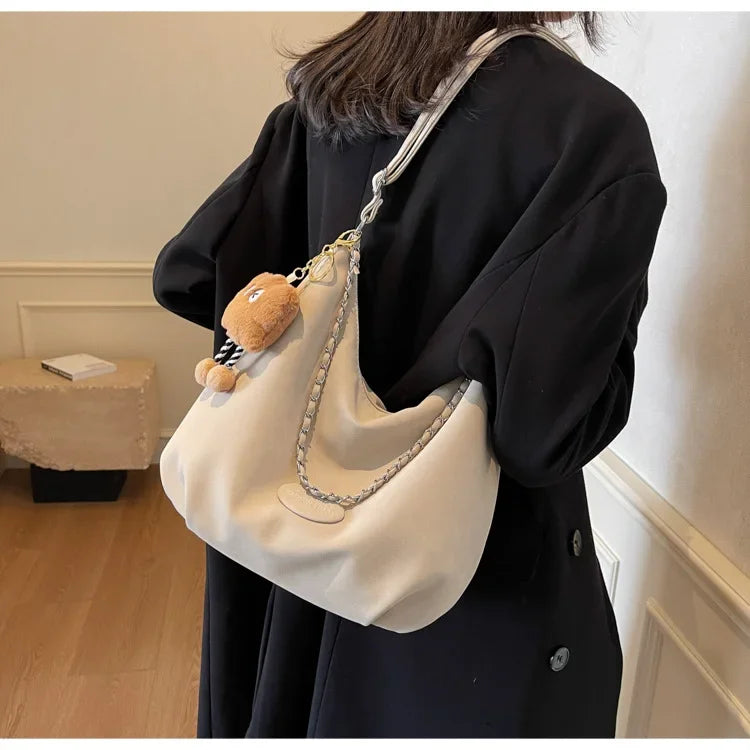 Elegant Retro Women's Shoulder Bag - Autumn Collection