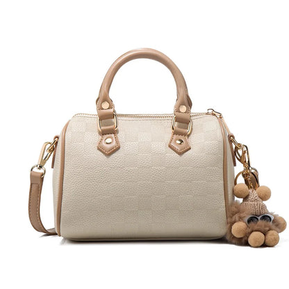 URDUDU Elegant Boston Leather Handbag