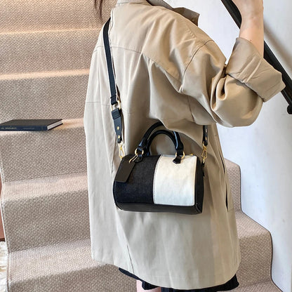 Exquisite Patchwork Denim Mini Handbag