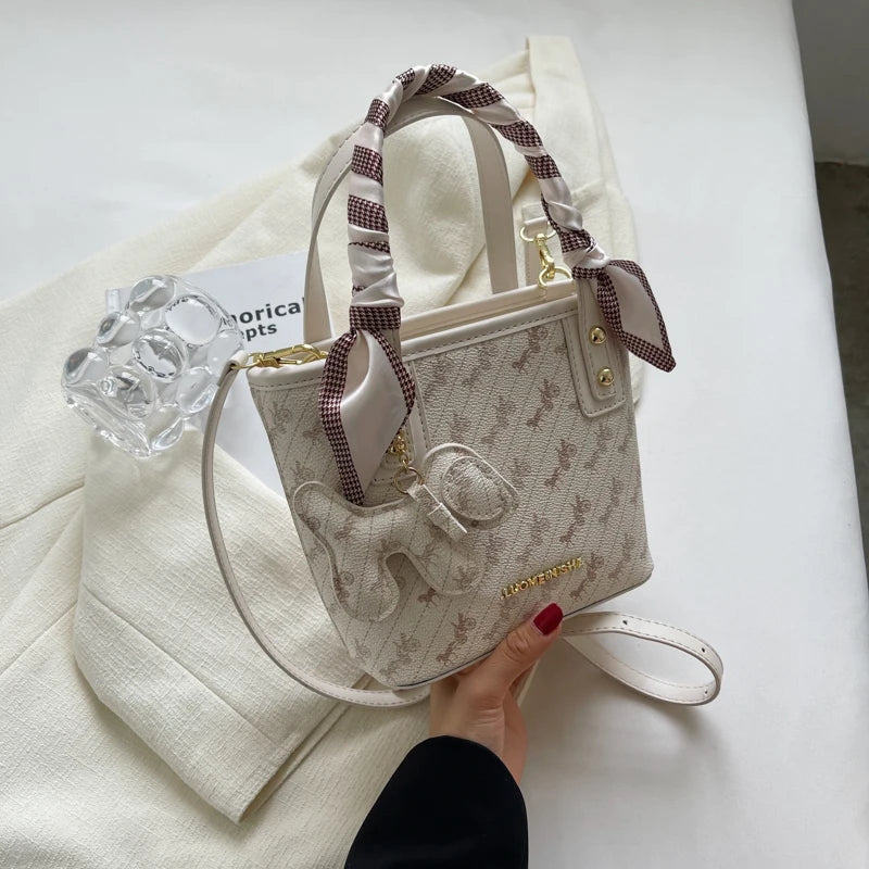 Elegant Korean Style Women's Bucket Bag