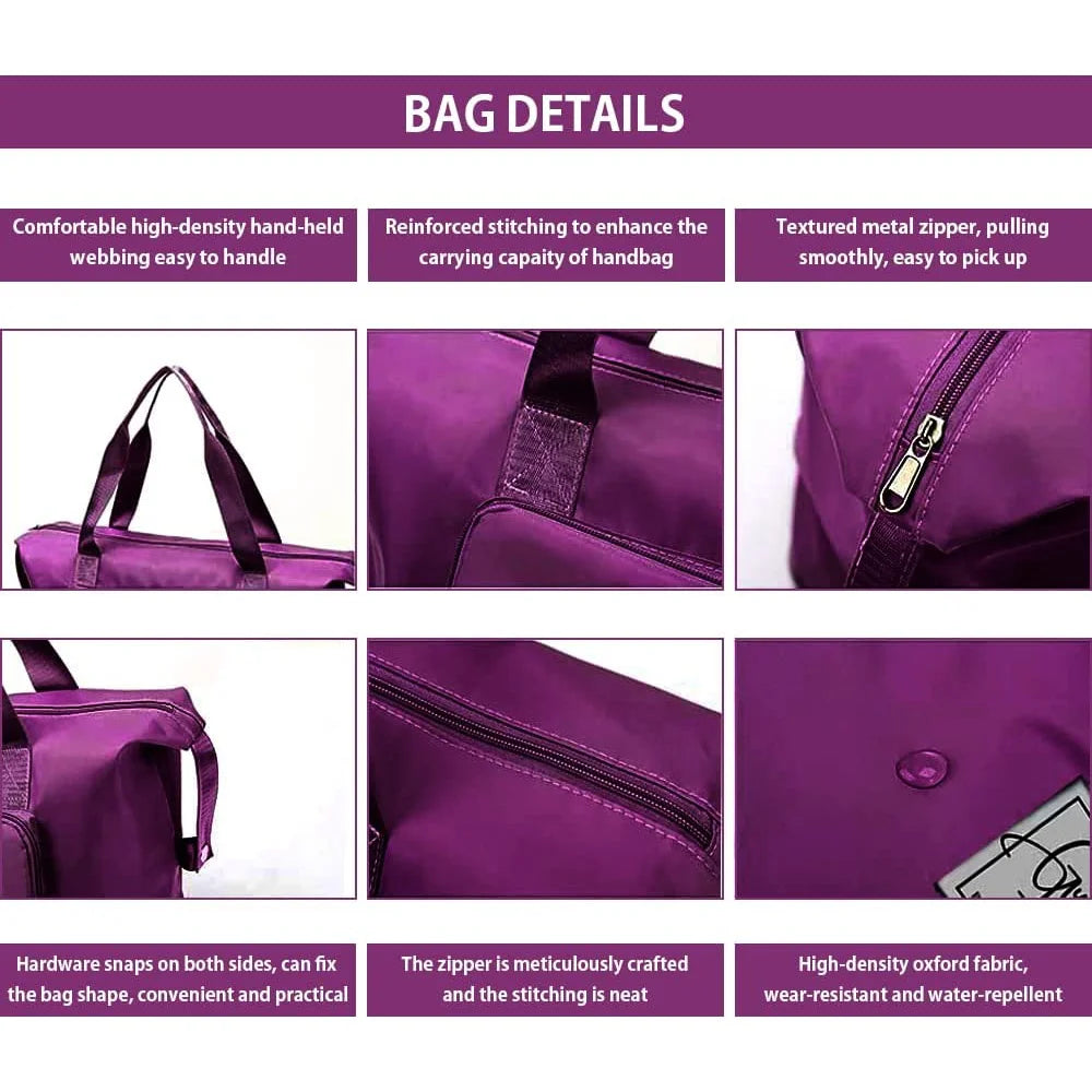 Elegant Women's Waterproof Travel Tote Bag