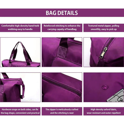 Elegant Women's Waterproof Travel Tote Bag