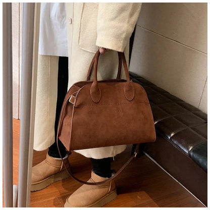 Exquisite Vintage Top-Handle Tote for Autumn Elegance