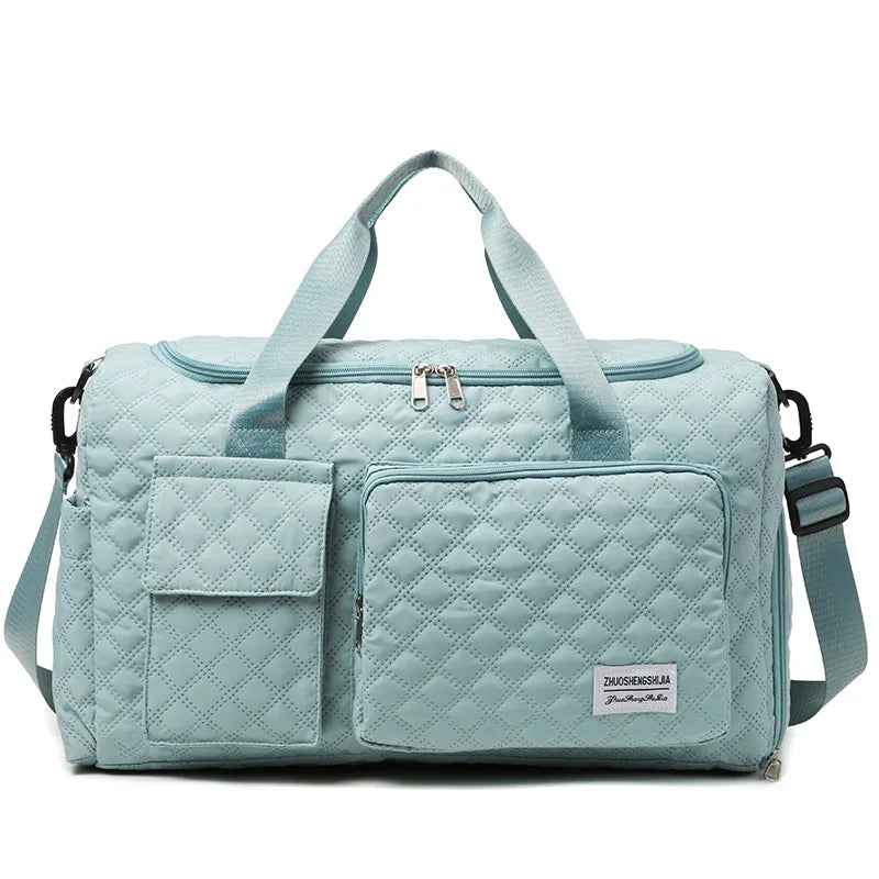 Elegant Oxford Quilted Women's Travel Handbag