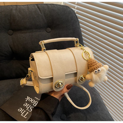 Elegant Women's Soft PU Boston Crossbody Bag