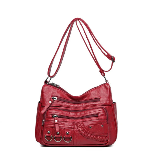 Exquisite Women's Multi-pocket Crossbody Bag