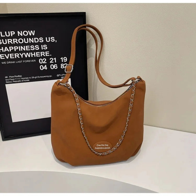 Elegant Retro Women's Shoulder Bag - Autumn Collection