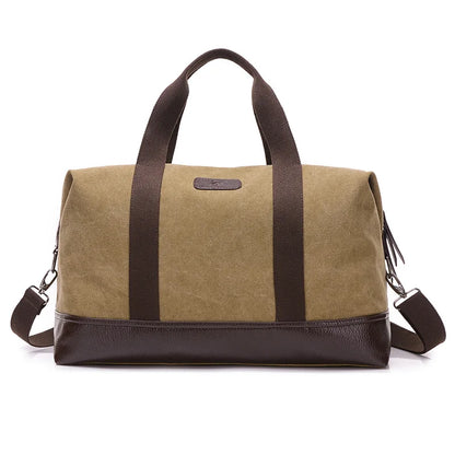 Elegant Vintage Canvas Travel Duffle Bag