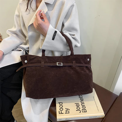 Elegant Velvet Tote Bag - Luxury Women's Handbag