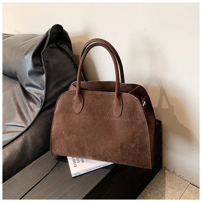 Exquisite Vintage Top-Handle Tote for Autumn Elegance