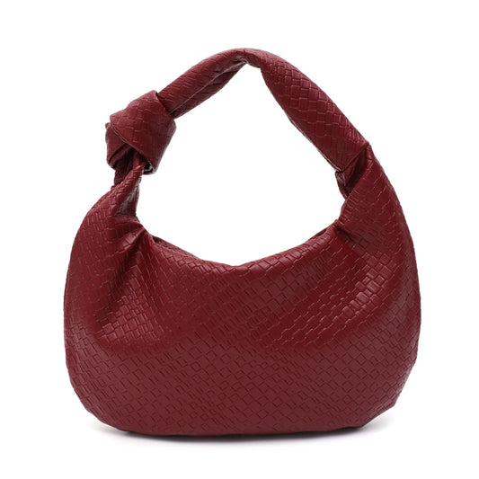 CEZIRA Woven Vegan Leather Hobo Bag