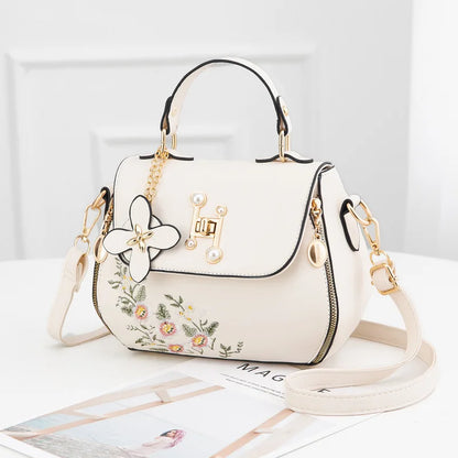 Exquisite Floral Embroidered Women's Handbag