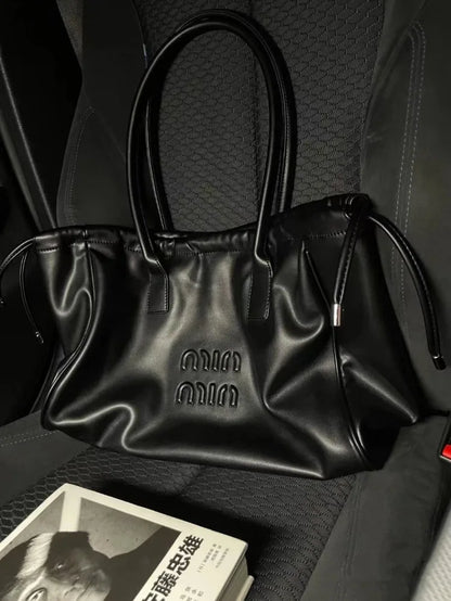 Exquisite PU Leather Women's Tote - Large Capacity & Waterproof