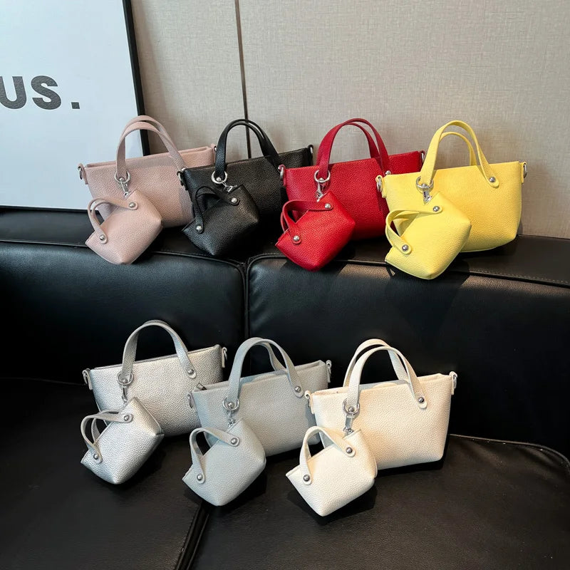 Exquisite 2-Piece Bucket Crossbody Bags for Women