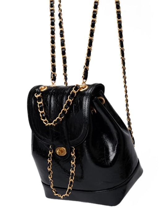 Elegant Korean Style Women's Chain Shoulder Bag