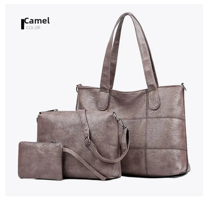 3-Piece Fashionable Women's Shoulder Bag Set