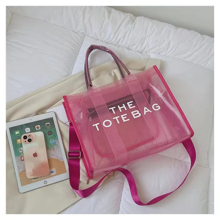 Elegant Transparent PVC Women's Tote Bag