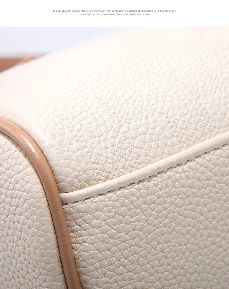 URDUDU Elegant Boston Leather Handbag