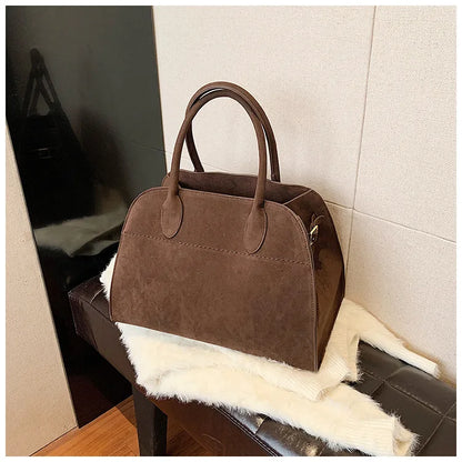 Exquisite Vintage Top-Handle Tote for Autumn Elegance