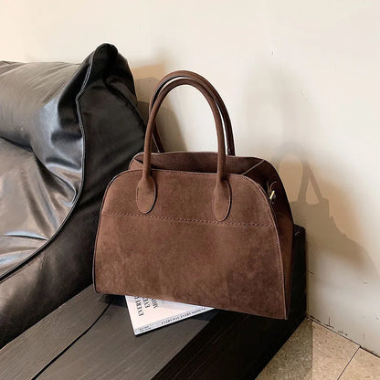 Exquisite Vintage Top-Handle Tote for Autumn Elegance