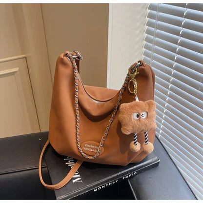 Elegant Retro Women's Shoulder Bag - Autumn Collection