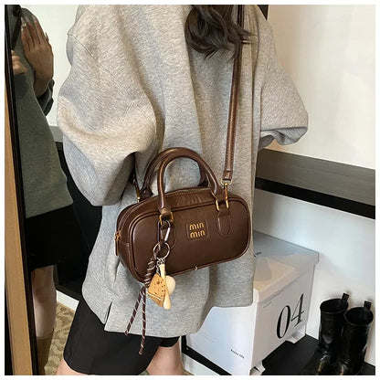 Elegant Retro Women's Crossbody Bowling Bag