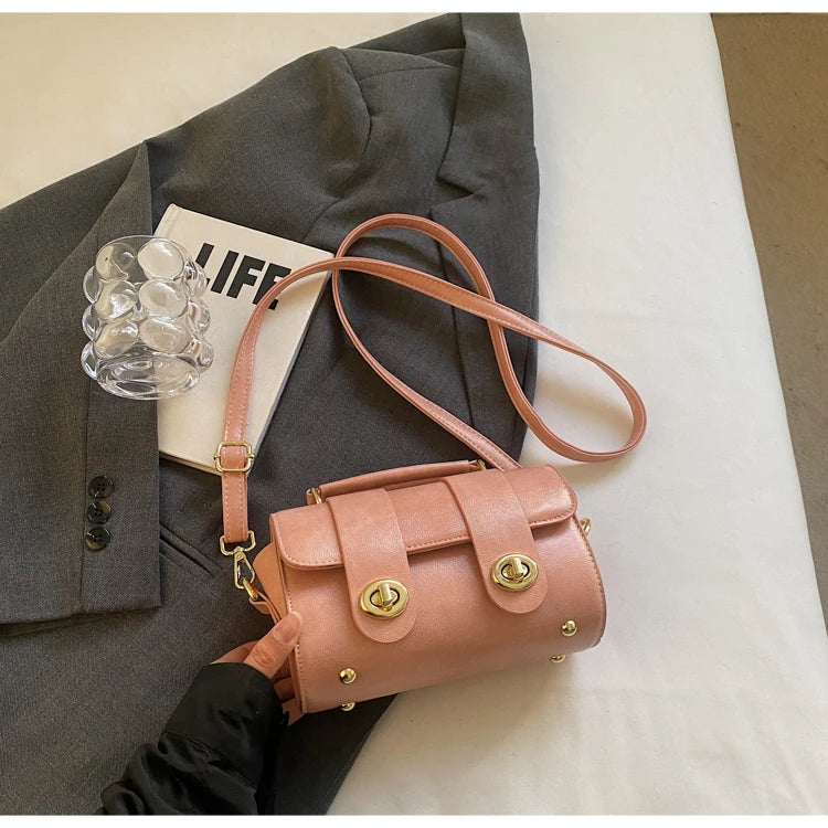 Elegant Women's Soft PU Boston Crossbody Bag