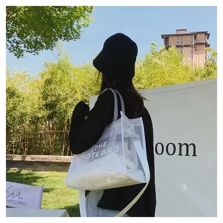 Elegant Transparent PVC Women's Tote Bag