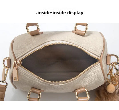 URDUDU Elegant Boston Leather Handbag